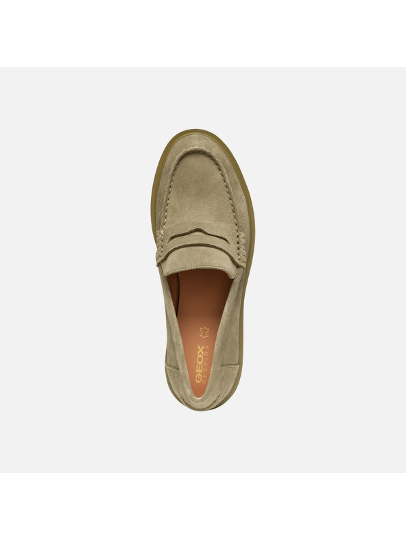 Geox Bež ženske mokasine Geox Spherica EC1
