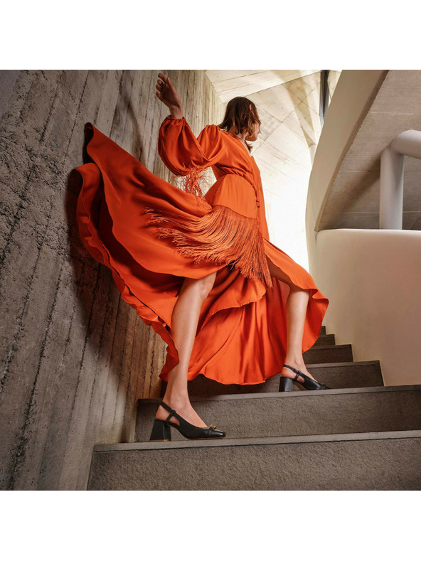 Geox Crna ženska obuća na petu Geox Coronilla