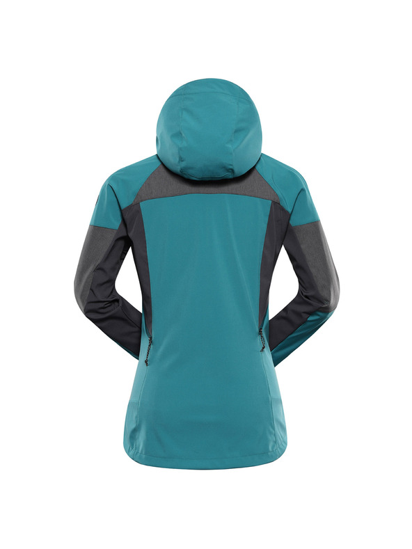 ALPINE PRO Ženska softshell jakna s DWR tretmanom ALPINE PRO ESPRITA 2 zeleni mulj