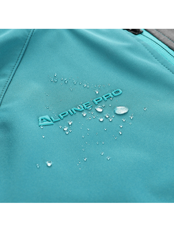 ALPINE PRO Ženska softshell jakna s DWR tretmanom ALPINE PRO ESPRITA 2 zeleni mulj