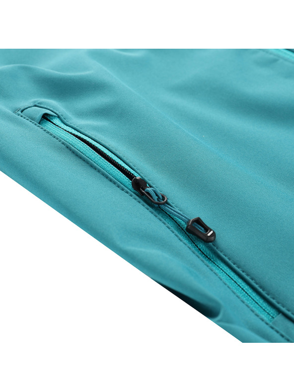 ALPINE PRO Ženska softshell jakna s DWR tretmanom ALPINE PRO ESPRITA 2 zeleni mulj