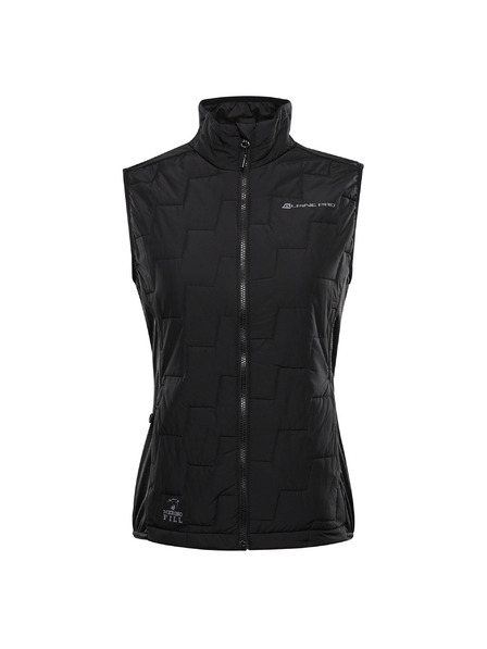 ALPINE PRO Ženski topli prsluk s merino punjenjem ALPINE PRO NERCA crna