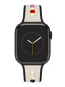 Anne Klein Silikonski krem-crni remen Anne Klein za Apple Watch 38/40/41