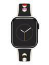 Anne Klein Silikonski crno-krem remen Anne Klein za Apple Watch 38/40/41