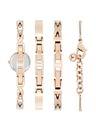 Anne Klein Ružičasto zlatni ženski komplet sata i nakita Anne Klein