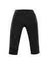 ALPINE PRO Ženske softshell capri hlače ALPINE PRO WEDERA 2 black