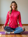 ALPINE PRO Ženska flisana dukserica ALPINE PRO SIUSA 2 raspberry
