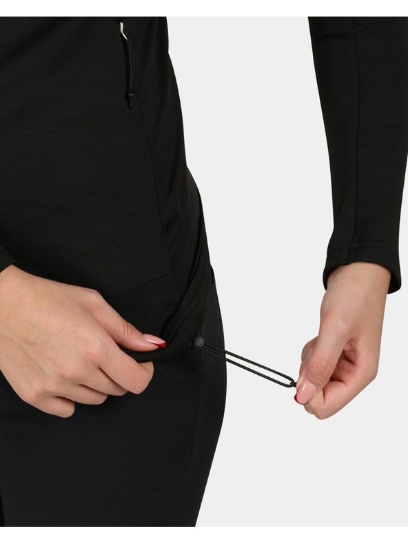 Kilpi Ženska funkcionalna dukserica s kapuljačom Kilpi MEMPHIS-W Crna