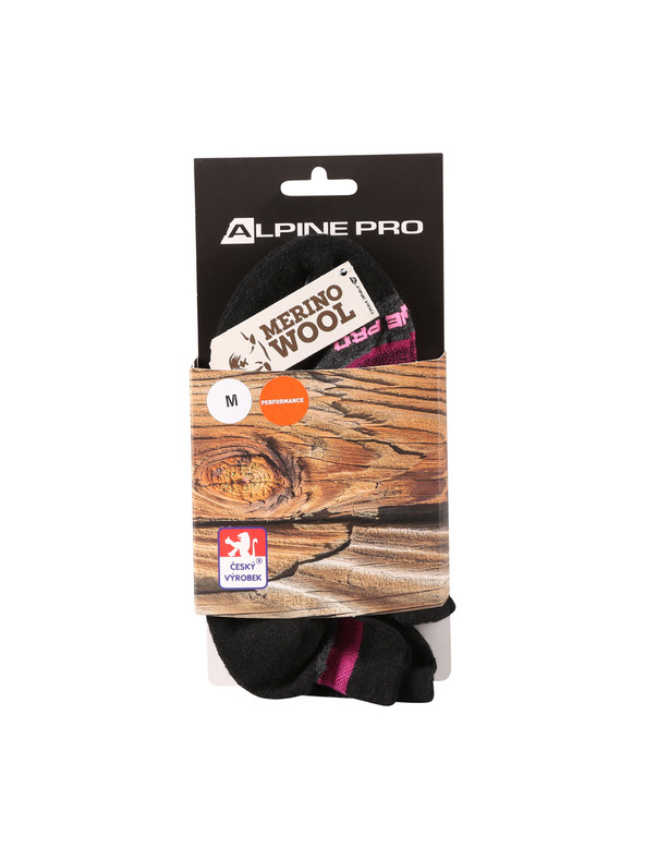 ALPINE PRO Gležnjače od merino vune ALPINE PRO WERDE neon roza