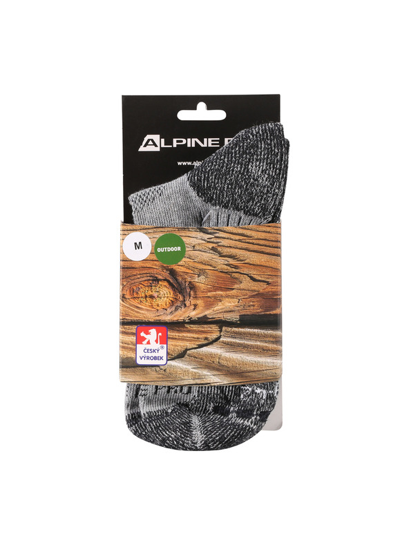ALPINE PRO Antibakterijske čarape ALPINE PRO KEROWE sive