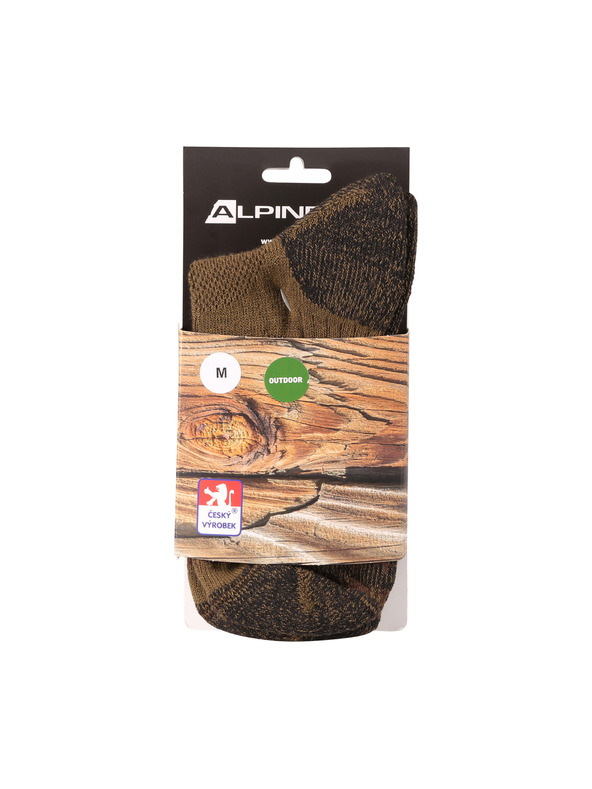 ALPINE PRO Antibakterijske čarape ALPINE PRO KEROWE stone sive