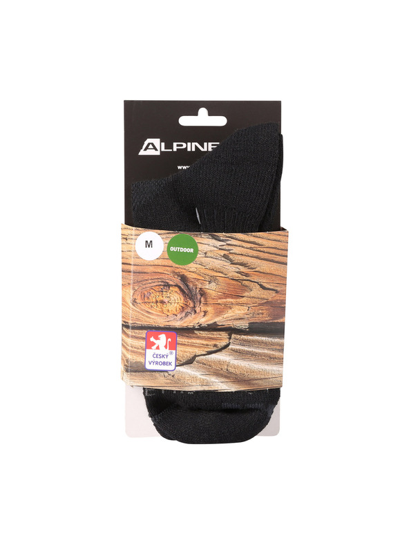 ALPINE PRO Antibakterijske čarape ALPINE PRO KEROWE crne