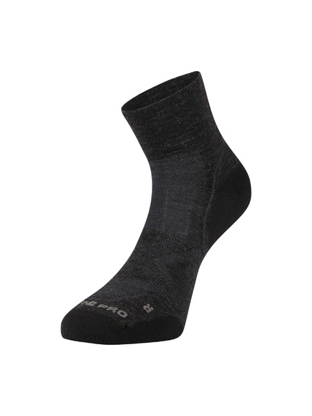 ALPINE PRO Antibakterijske čarape od merino vune ALPINE PRO DERERE crne