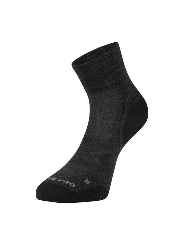 ALPINE PRO Antibakterijske čarape od merino vune ALPINE PRO DERERE crne