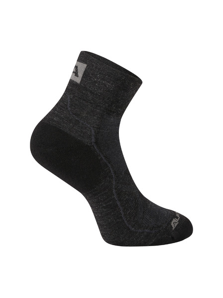 ALPINE PRO Antibakterijske čarape od merino vune ALPINE PRO DERERE crne