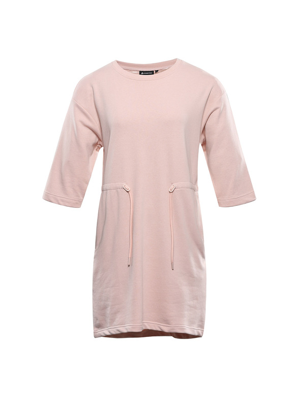 ALPINE PRO Ženske pamučne haljine ALPINE PRO MOLEDA 2 breskva