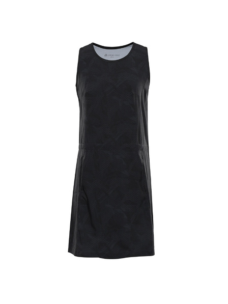 ALPINE PRO Ženske brzo-sušive haljine s cool dry ALPINE PRO COLEENA 2 crna varijanta pc