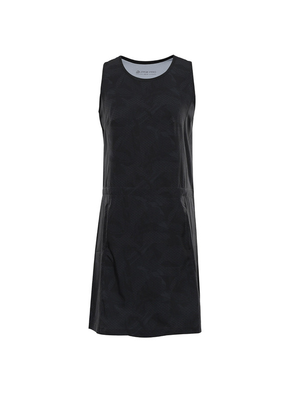 ALPINE PRO Ženske brzo-sušive haljine s cool dry ALPINE PRO COLEENA 2 crna varijanta pc