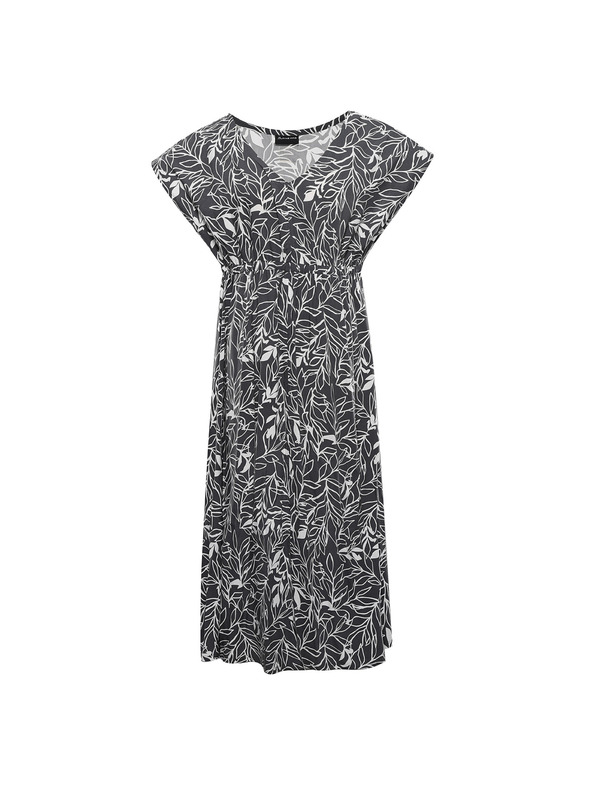 ALPINE PRO Ženske ljetne haljine ALPINE PRO NIEWA tamno siva varijanta pb