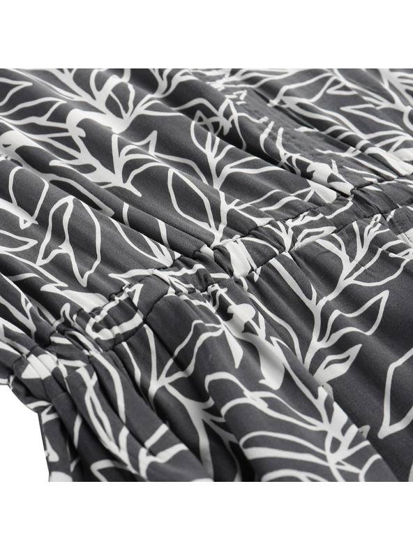 ALPINE PRO Ženske ljetne haljine ALPINE PRO NIEWA tamno siva varijanta pb