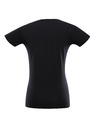 ALPINE PRO Ženska pamučna majica ALPINE PRO SUMEKA crna varijanta pa