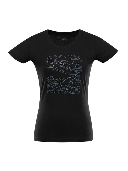 ALPINE PRO Ženska brzo-sušiva majica s cool dry ALPINE PRO NEGA 2 crna varijanta pa