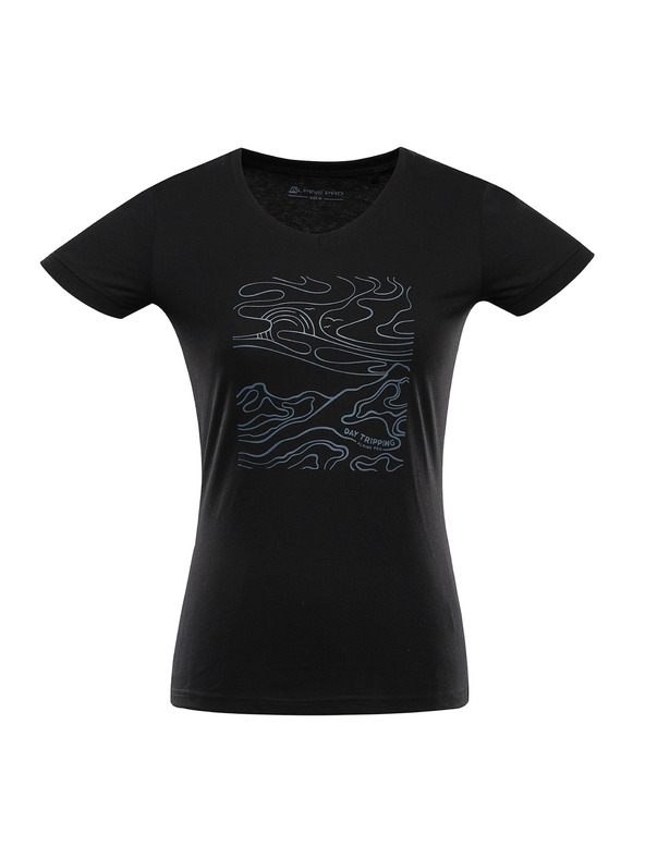 ALPINE PRO Ženska brzo-sušiva majica s cool dry ALPINE PRO NEGA 2 crna varijanta pa