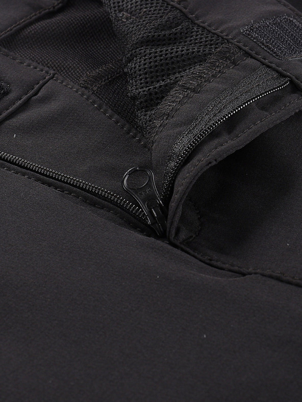 ALPINE PRO Dječje softshell kratke hlače ALPINE PRO BAKO crne