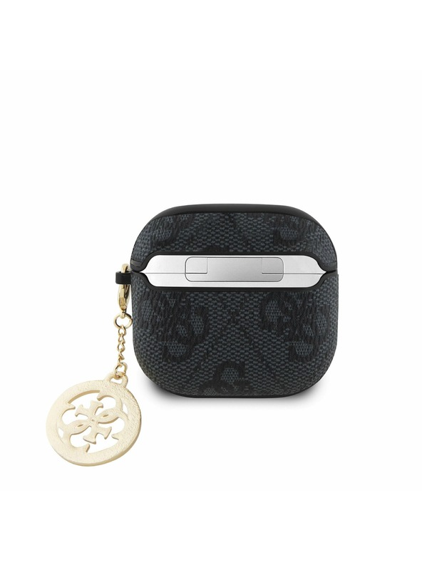 Guess Guess 4G Script PC/PU Charm Futrola za AirPods 4 Black