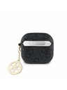 Guess Guess 4G Script PC/PU Charm Futrola za AirPods 4 Black