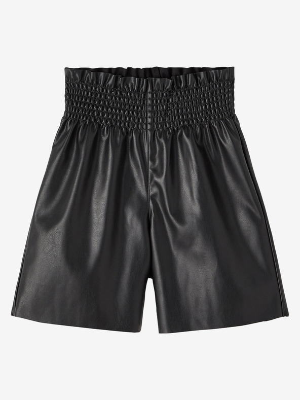 name it Crne ženske kratke hlače od umjetne kože nazvane su Flarita