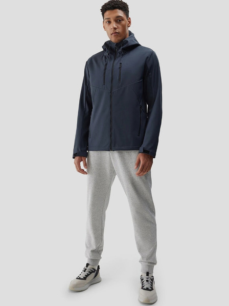 4F Muška vjetrootporna jakna softshell membrana 8000 4F