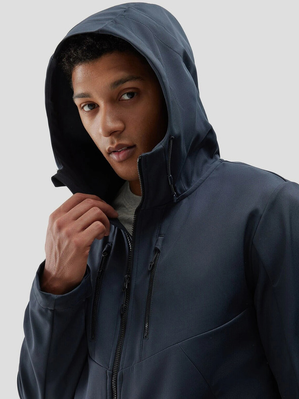 4F Muška vjetrootporna jakna softshell membrana 8000 4F