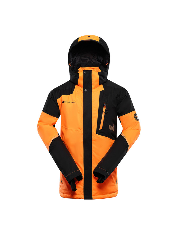 ALPINE PRO Muška skijaška jakna s ptx snježnom membranom ALPINE PRO DEAR neon shocking narančasta