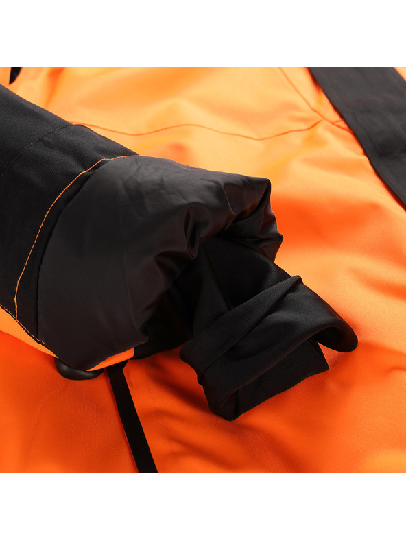 ALPINE PRO Muška skijaška jakna s ptx snježnom membranom ALPINE PRO DEAR neon shocking narančasta