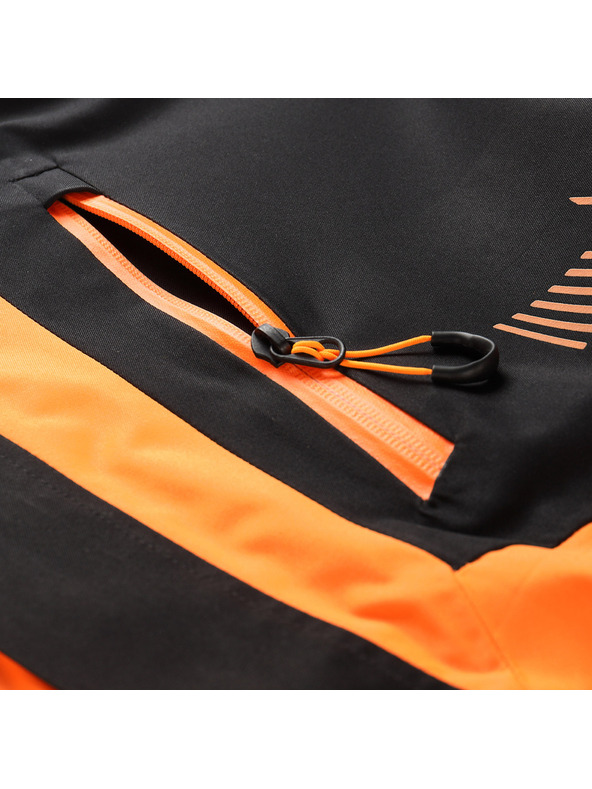 ALPINE PRO Muška skijaška jakna s ptx snježnom membranom ALPINE PRO DEAR neon shocking narančasta