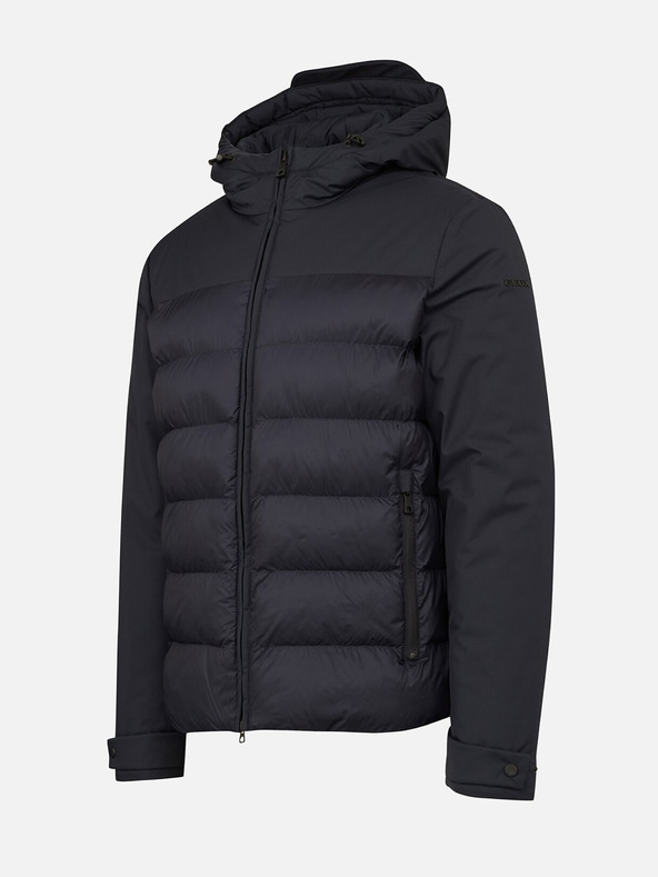 Geox Crna muška prošivena jakna Geox Sapienza