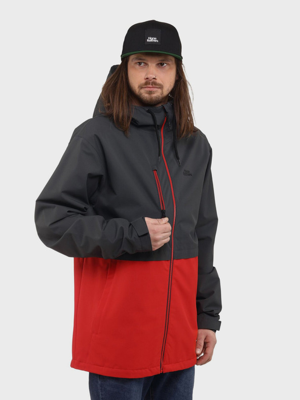 Horsefeathers Jakna Closter II - phantom/lava crvena veličina L HORSEFEATHERS