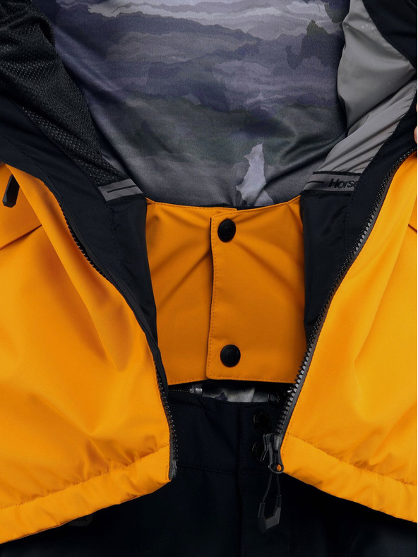 Horsefeathers Neizolirana jakna Halen II - crna/blistavo žuta veličina L HORSEFEATHERS