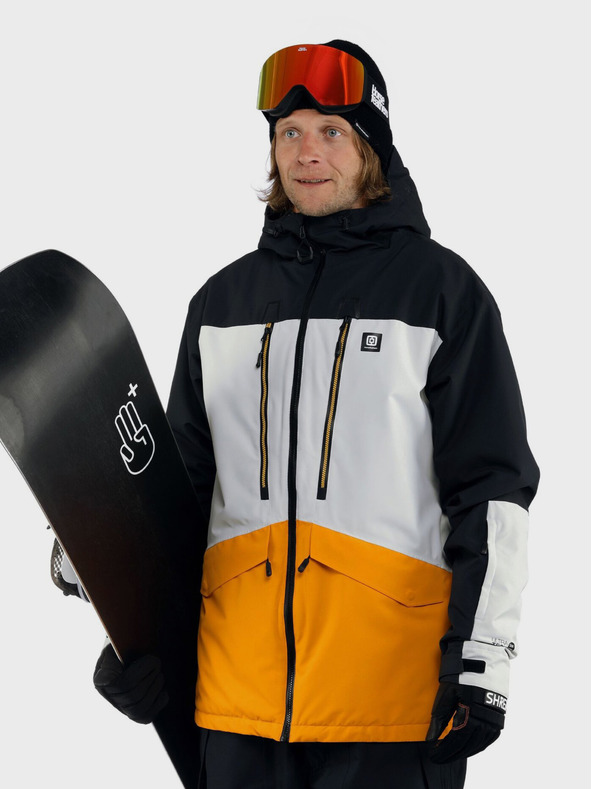 Horsefeathers Neizolirana jakna Halen II - crna/blistavo žuta veličina L HORSEFEATHERS