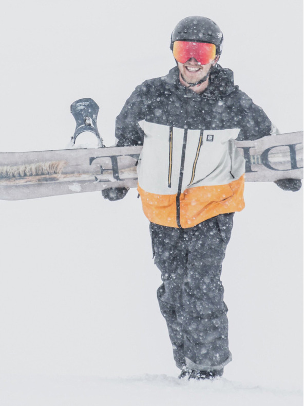 Horsefeathers Neizolirana jakna Halen II - crna/blistavo žuta veličina L HORSEFEATHERS