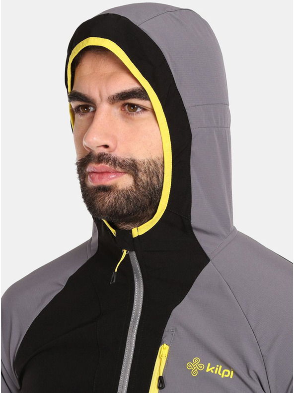 Kilpi Sivo-crna muška jakna za trčanje Kilpi BALEO-M