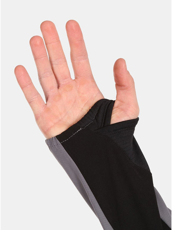 Kilpi Sivo-crna muška jakna za trčanje Kilpi BALEO-M