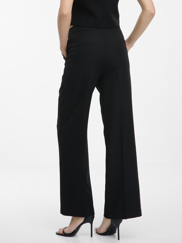 Orsay Crne ženske široke hlače ORSAY