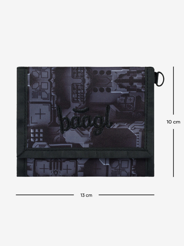 BAAGL  Sivi novčanik Baagl Technic