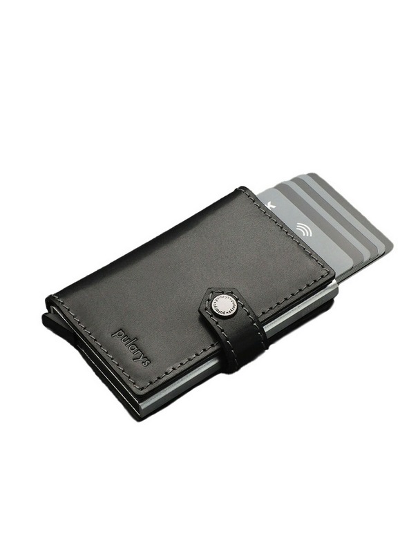 Pularys Pularys muški koženi novčanik Easy crni 210314101