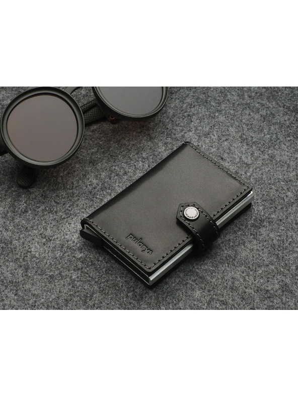 Pularys Pularys muški koženi novčanik Easy crni 210314101