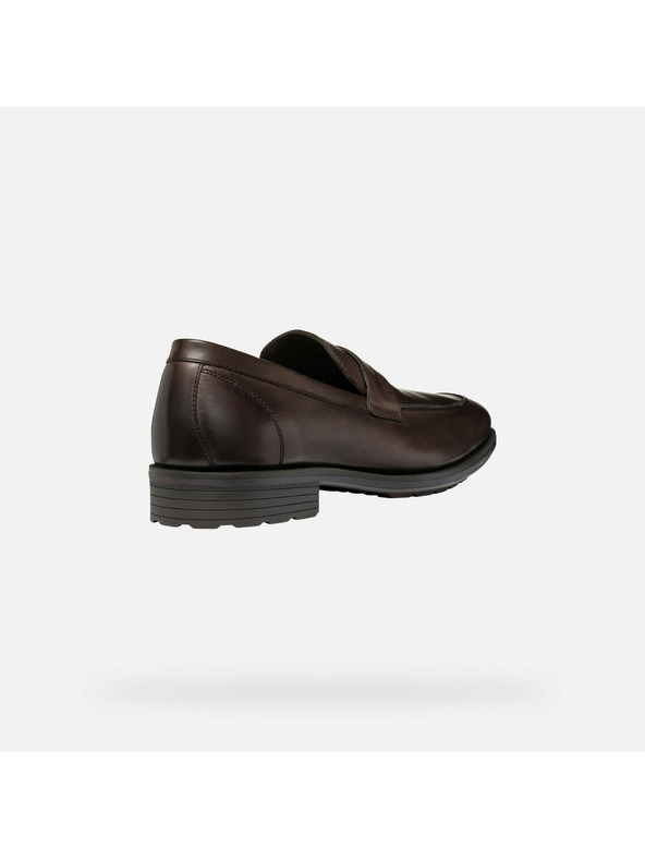 Geox Tamnosmeđe muške mokasine Geox Walk Pleasure F