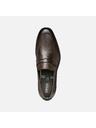 Geox Tamnosmeđe muške mokasine Geox Walk Pleasure F