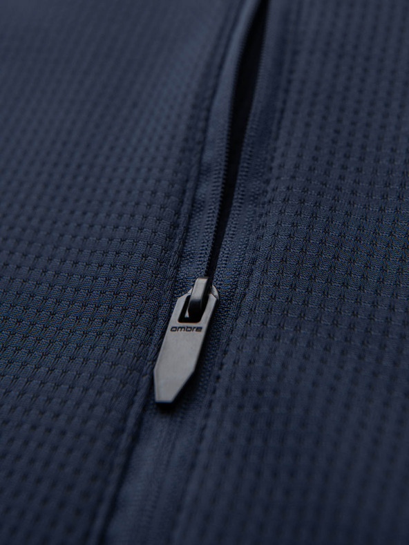 Ombre Clothing Muška lagana šarena sportska jakna s flisom Ombre Clothing